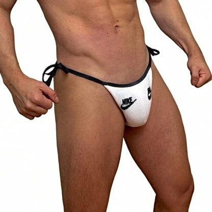 Nike Sport B&W Negative Lace Up Socks Thong