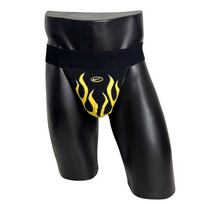 Nike Flames Black Socks Jockstrap/Thong