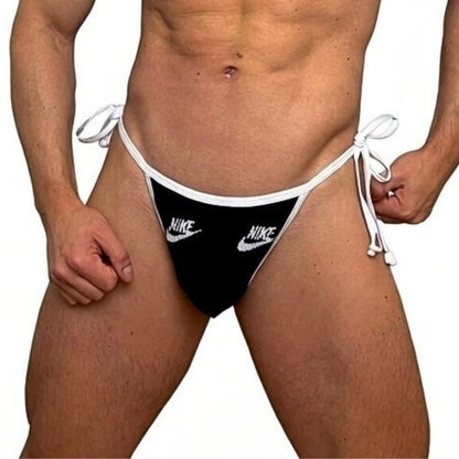 Nike Sport B&W Inverse Lace Up Socks Thong