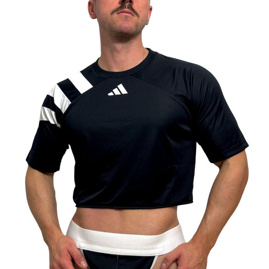 Adidas Neo Black Short Sleeve Crop Top 2.0
