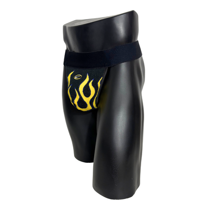 Nike Flames Black Socks Jockstrap/Thong