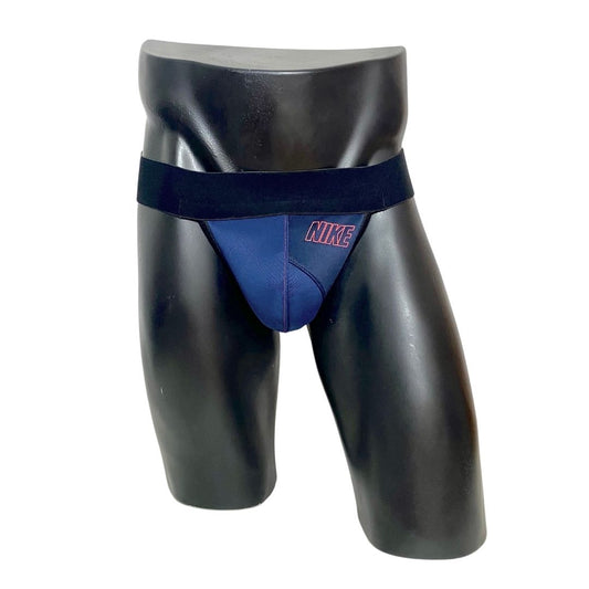 Nike Dark Blue Red Logo Jockstrap/Thong