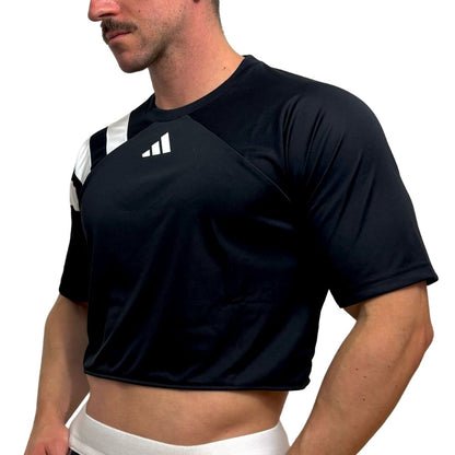 Adidas Neo Black Short Sleeve Crop Top 2.0