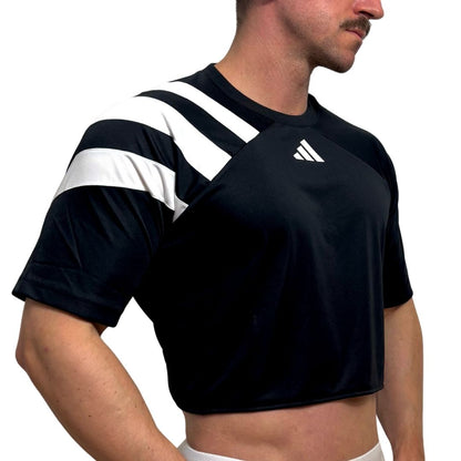 Adidas Neo Black Short Sleeve Crop Top 2.0