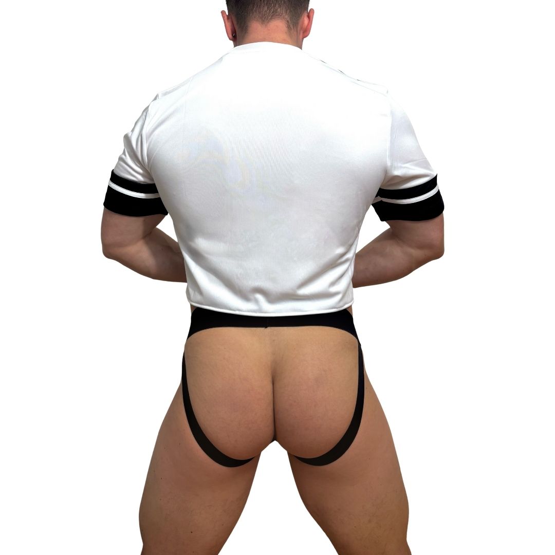 Adidas Neo Short Sleeve White Crop Top Look