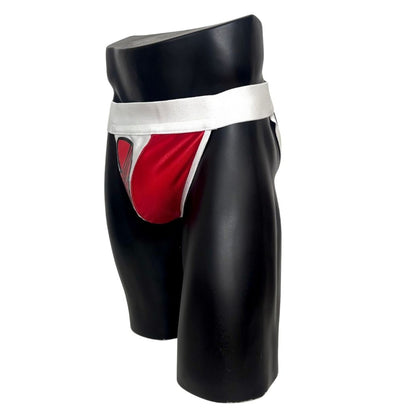 Adidas Originals Big Side Logo Red Jockstrap/Thong