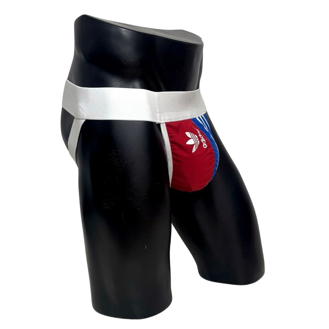Adidas 3 Stripes Originals Side Logo Red, White and Blue Jockstrap/Thong