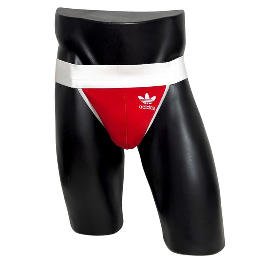 Adidas Originals Side Logo Red Jockstrap/Thong