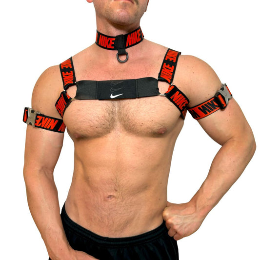 Nike Air Max ORANGE Harness, Choker and Arm Bands SET