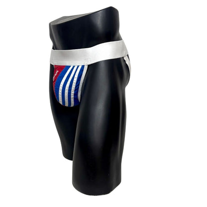 Adidas 3 Stripes Originals Side Logo Red, White and Blue Jockstrap/Thong