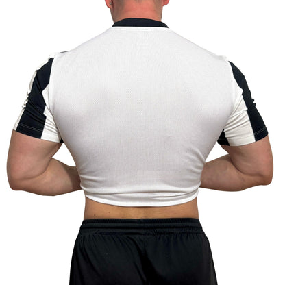 Nike Black/White Stripe Crop Top