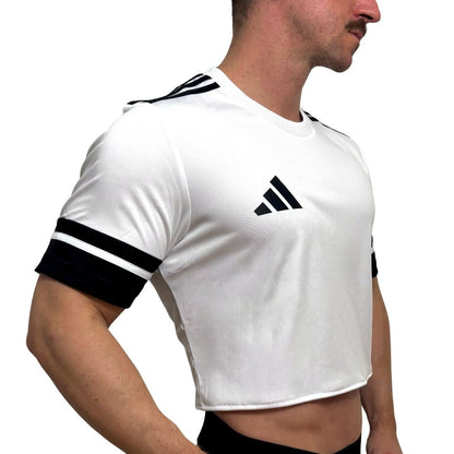 Adidas Neo White Short Sleeve Crop Top