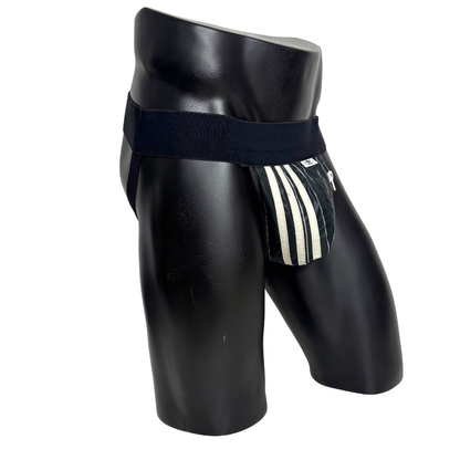 Adidas 3 Stripes Black Pocket Jockstrap/Thong 2.0