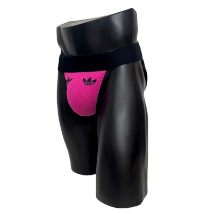 Adidas Logo Electric Pink Socks Jockstrap/Thong