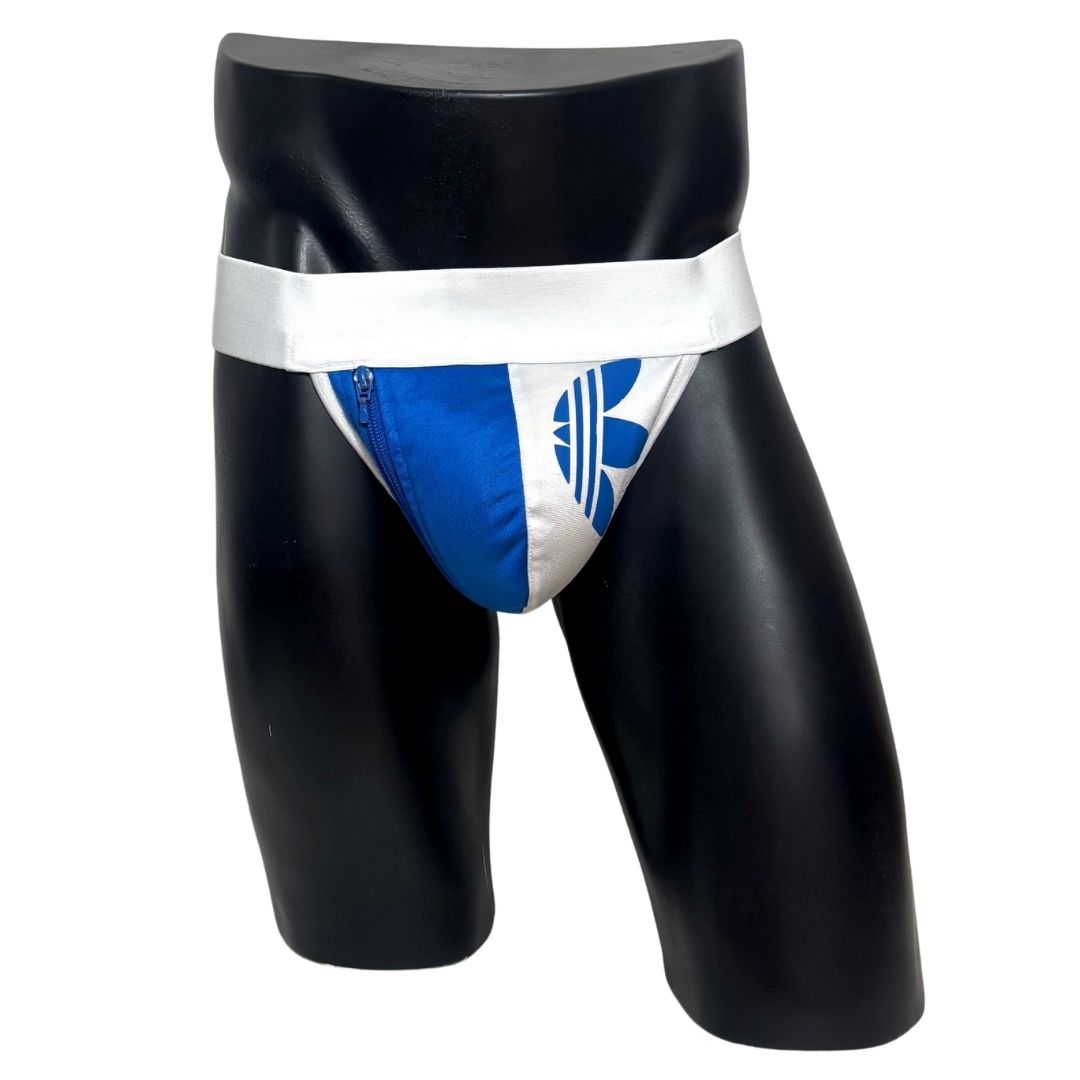 Adidas Originals Royal Blue Side Logo Pocket Jockstrap/Thong