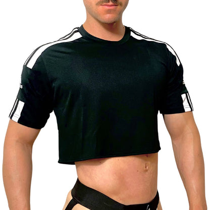 Adidas Sport Black Short Sleeve Crop Top