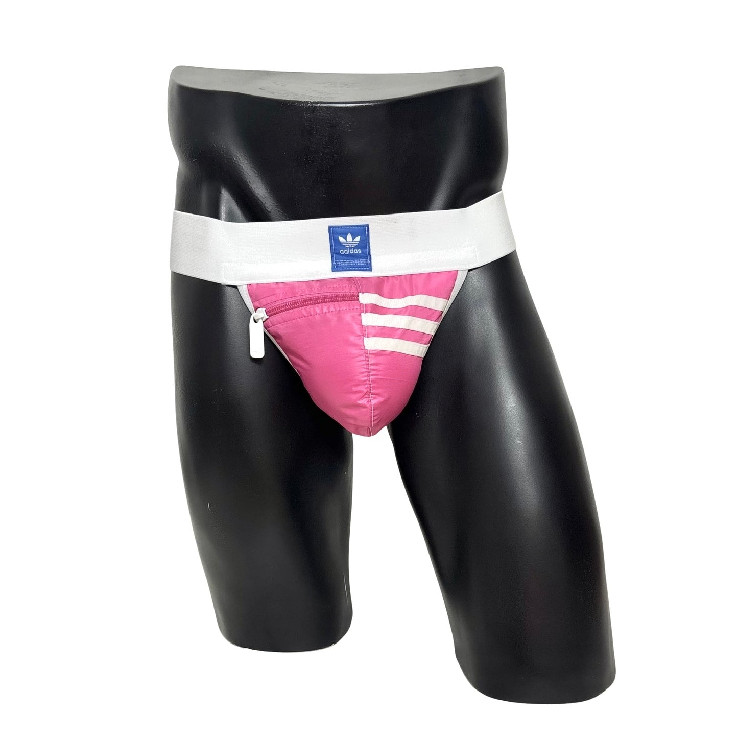 Adidas 3 Stripes Bubble Pink Pocket Jockstrap/Thong