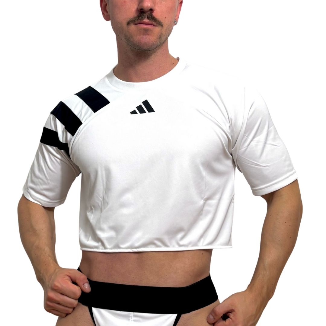 Adidas Neo White Short Sleeve Crop Top 2.0
