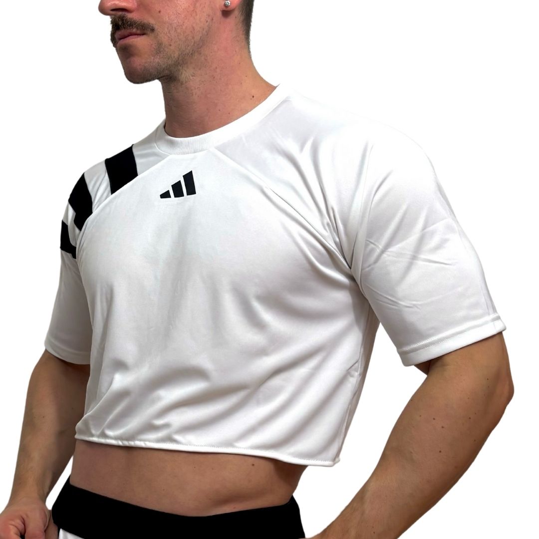 Adidas Neo White Short Sleeve Crop Top 2.0