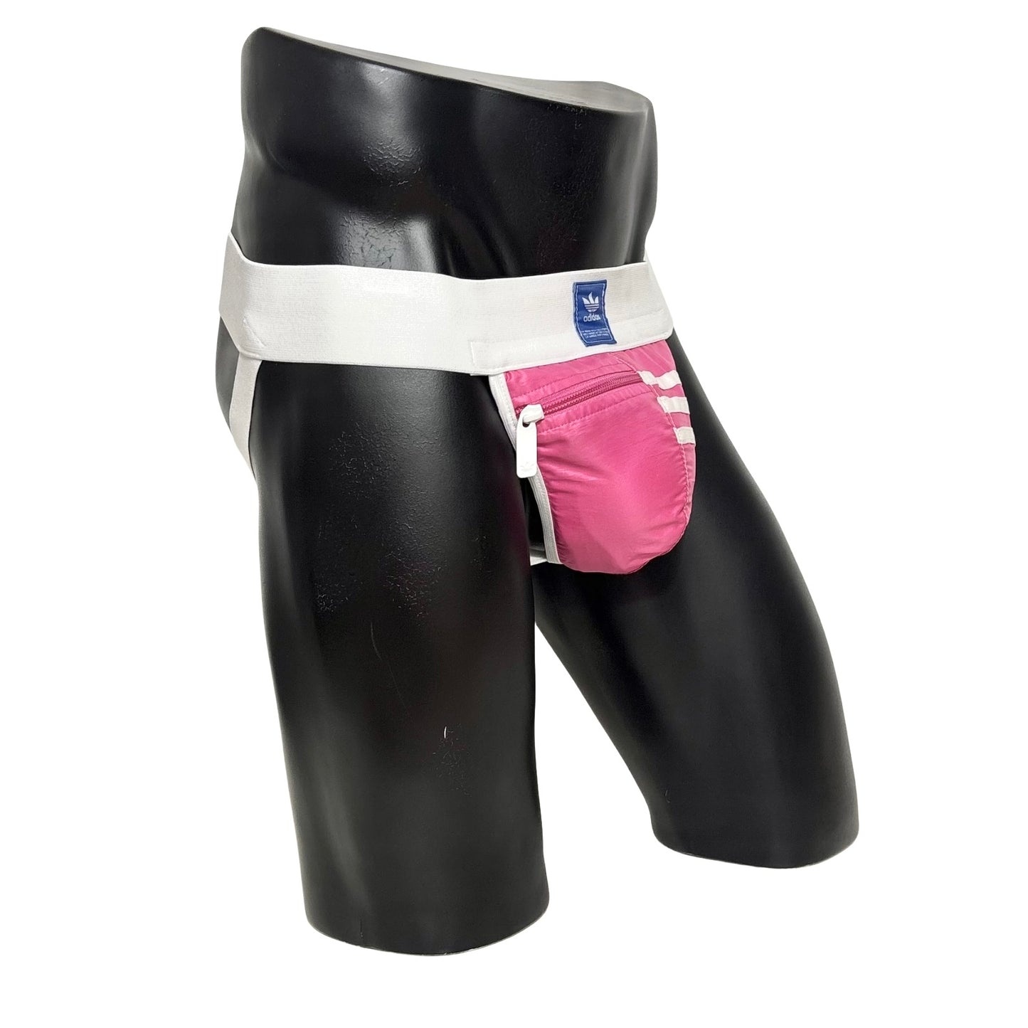 Adidas 3 Stripes Bubble Pink Pocket Jockstrap/Thong