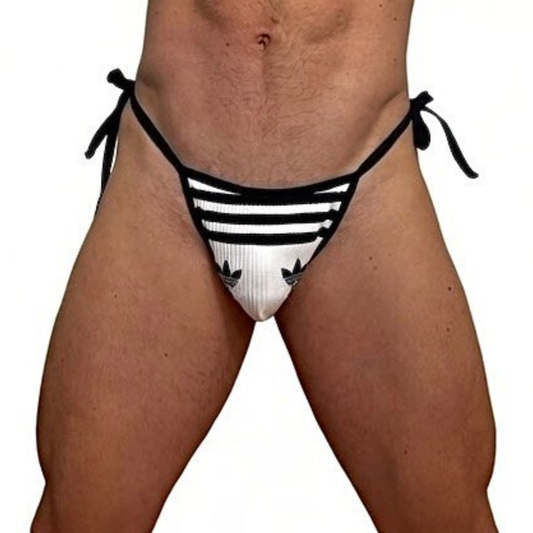 Adidas Originals B&W Negative Lace Up Socks Thong