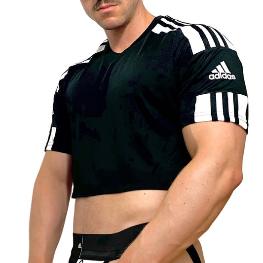 Adidas Sport Black Short Sleeve Crop Top