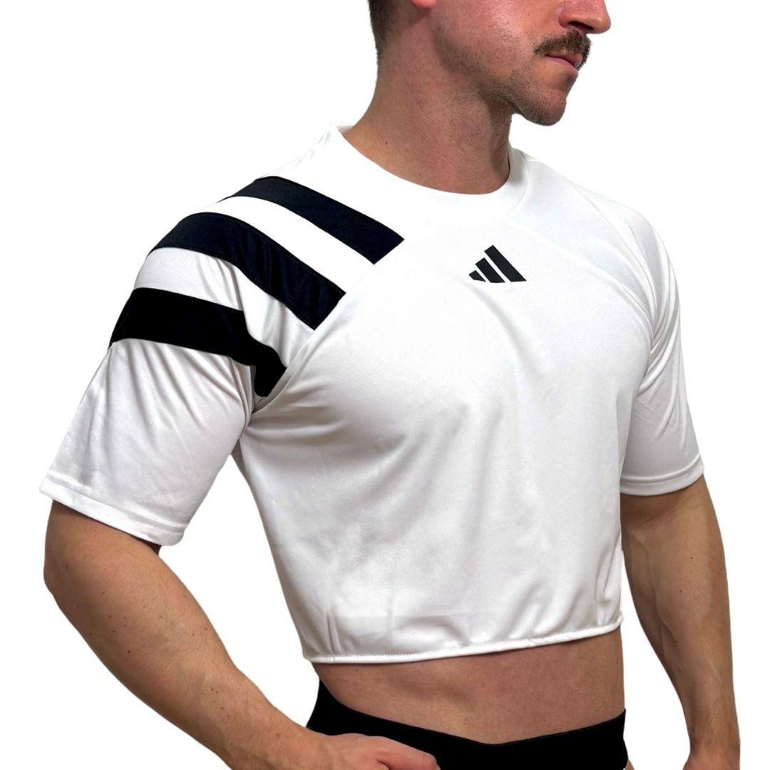 Adidas Neo White Short Sleeve Crop Top 2.0