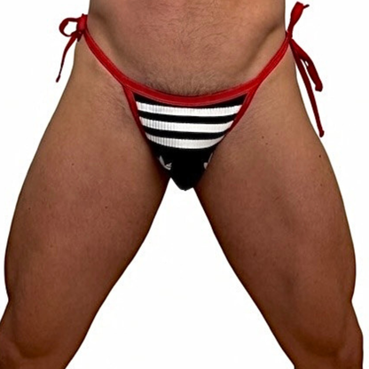 Adidas Originals Black/Red Lace Up Socks Thong