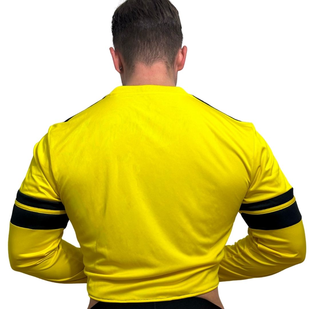 Adidas Neo Yellow Long Sleeve Crop Top