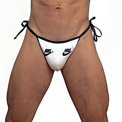 Nike Sport B&W Negative Lace Up Socks Thong