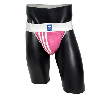Adidas Three Stripes Bubble Pink Pocket Jockstrap/Thong