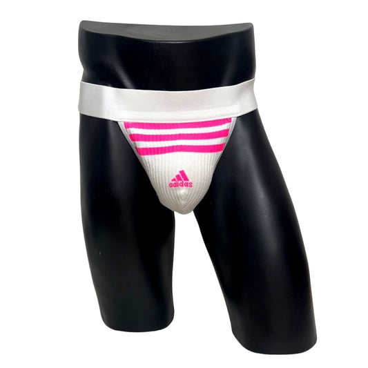 Adidas Three Stripes Sport Logo Pink Socks Jockstrap/Thong