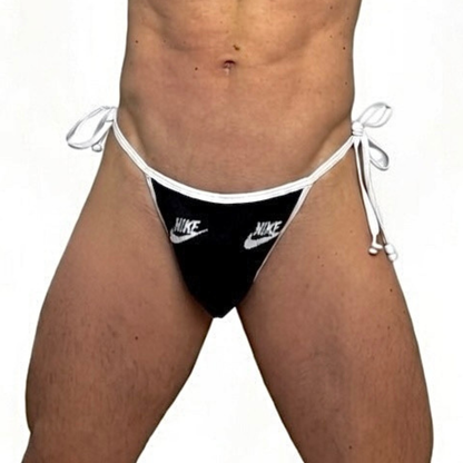 Nike Sport B&W Inverse Lace Up Socks Thong