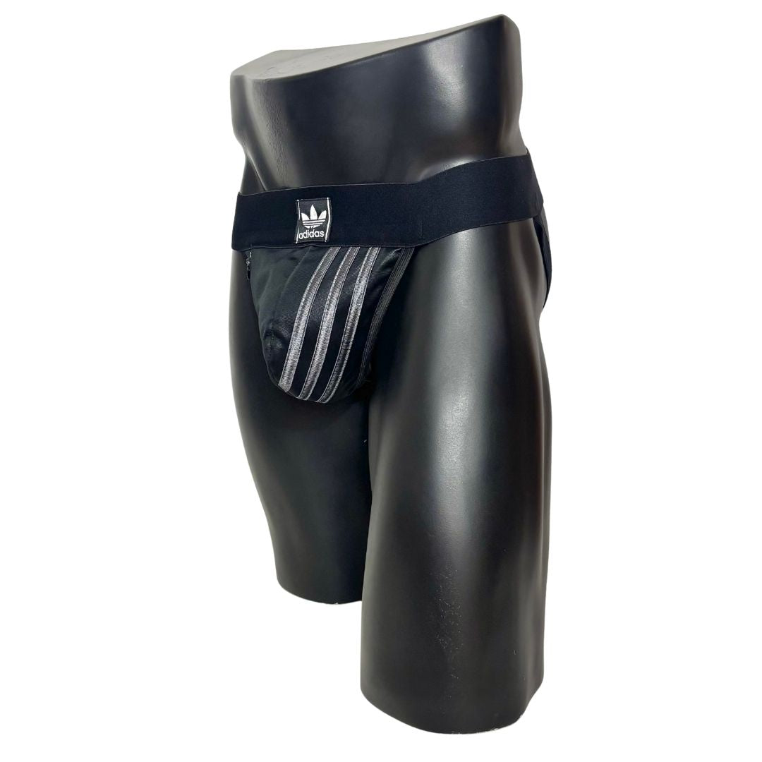 Adidas 3 Stripes Silver Pocket Jockstrap/Thong