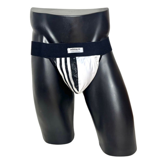 Adidas 3 Stripes Black and White Pocket Jockstrap/Thong