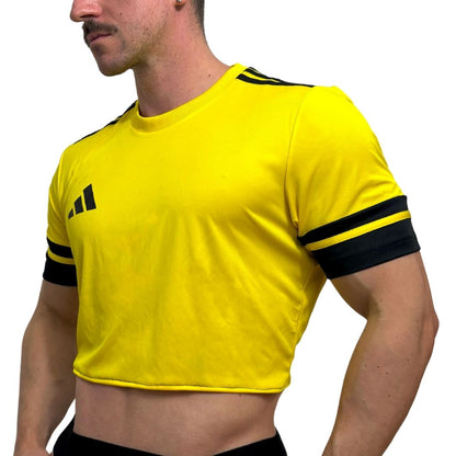 Adidas Neo Yellow Short Sleeve Crop Top