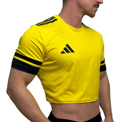 Adidas Neo Yellow Short Sleeve Crop Top