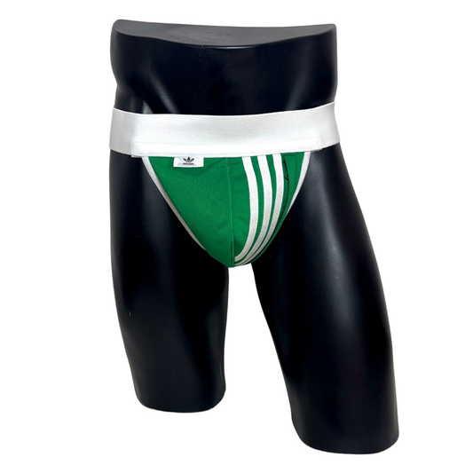 Adidas 3 Stripes Green Pocket Jockstrap/Thong