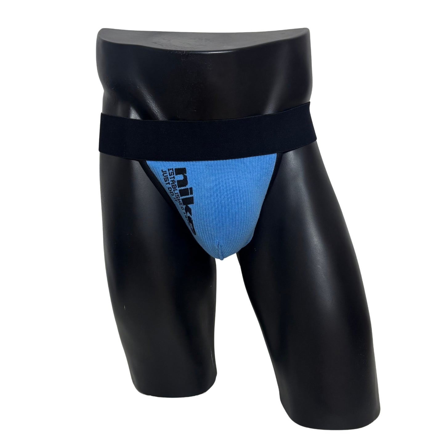 Nike Just Do It Side Logo Blue/Black Socks Jockstrap/Thong