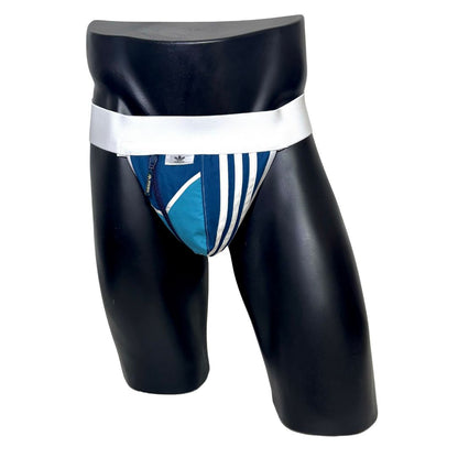 Adidas 3 Stripes Navy Blue Pocket Jockstrap/Thong 2.0