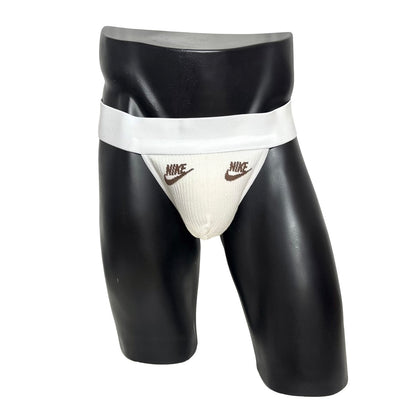 Nike Off White Copper Brown Logo Socks Jockstrap/Thong