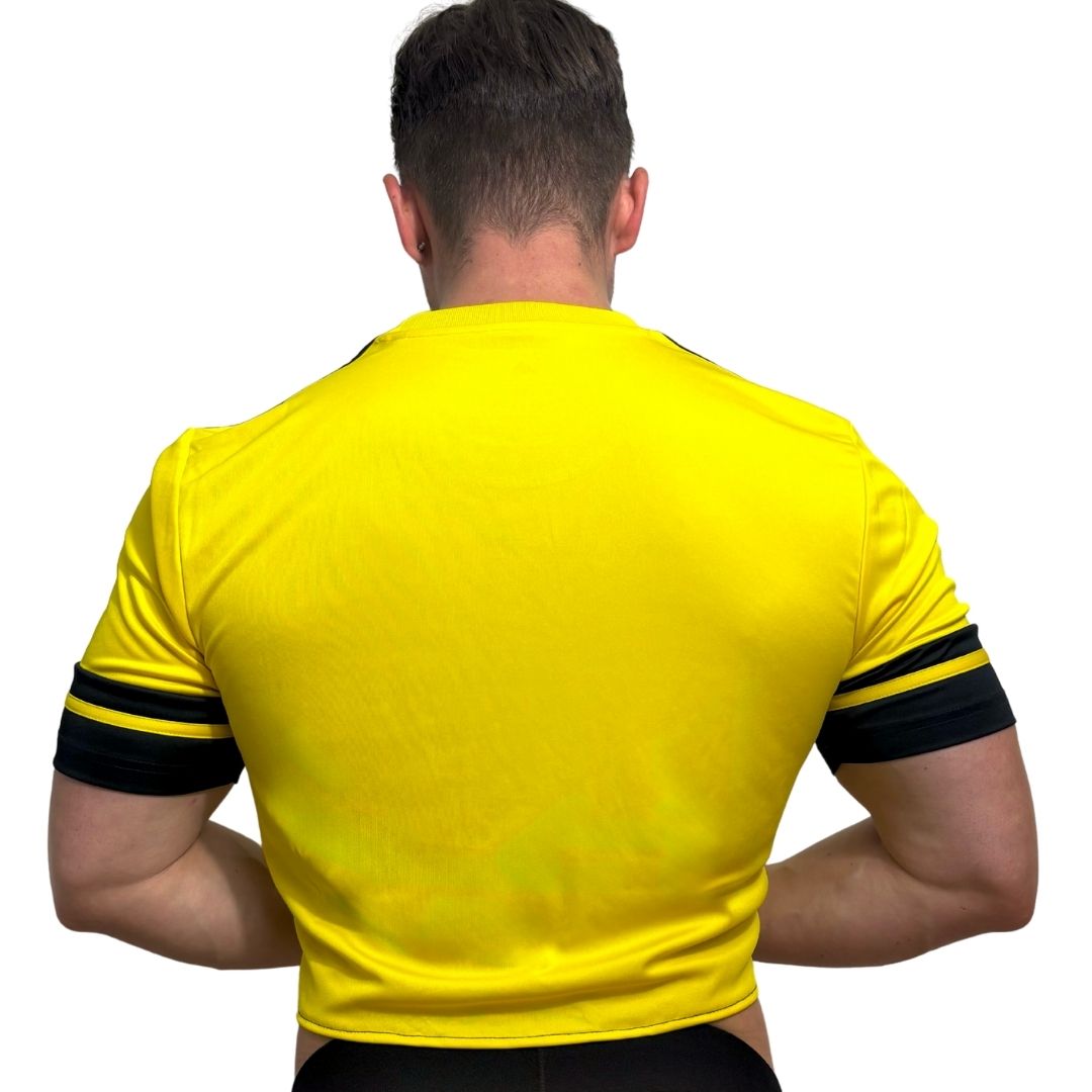 Adidas Neo Yellow Short Sleeve Crop Top