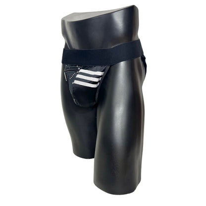 Adidas 3 Stripes All Over Logo Print Pocket Jockstrap/Thong 2.0