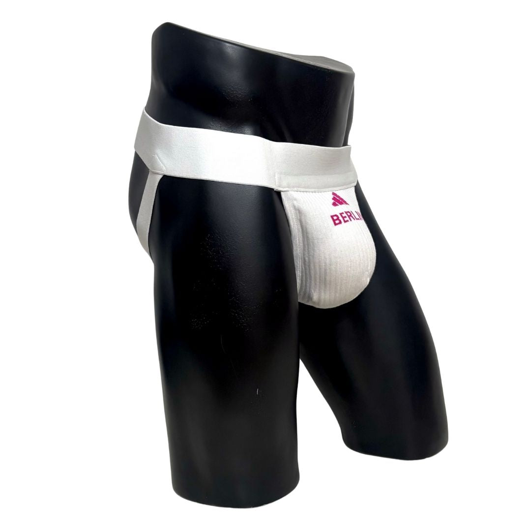 Adidas Berlin White Socks Jockstrap/Thong