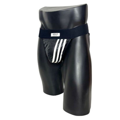 Adidas 3 Stripes Black Nylon Jockstrap/Thong