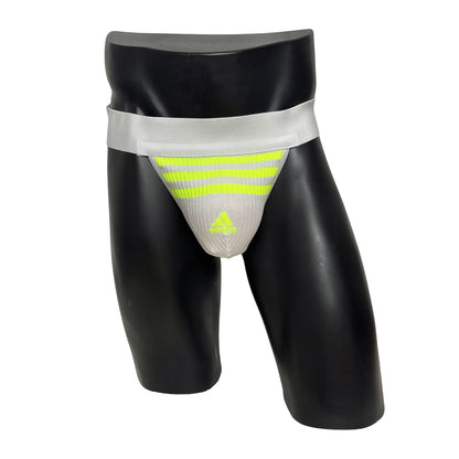 Adidas Three Stripes Sport Logo Neon Green Socks Jockstrap/Thong