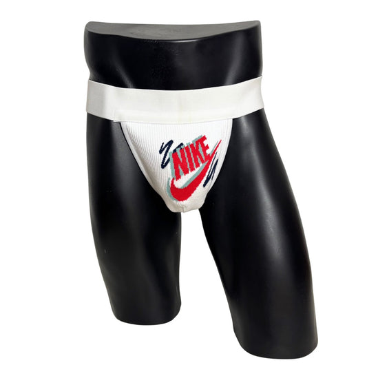 Nike Retro Red/Black/Gray White Logo Socks Jockstrap/Thong
