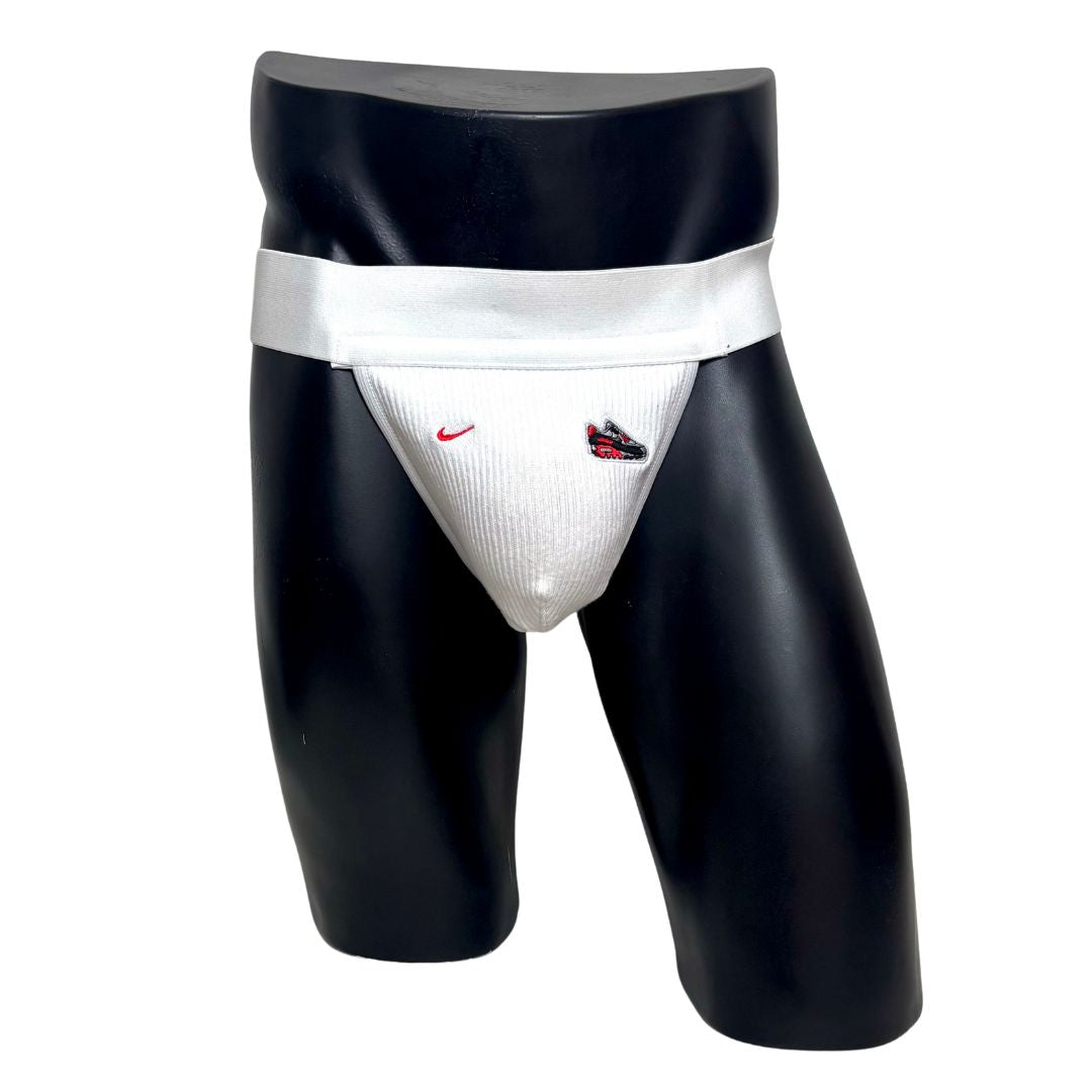 Nike White Air Max Shoe Logo Socks Jockstrap/Thong