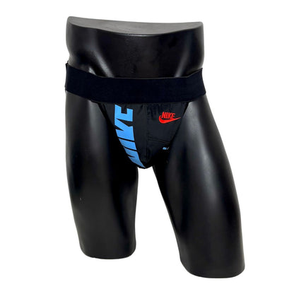 Nike Black Blue/Red Logo Jockstrap/Thong