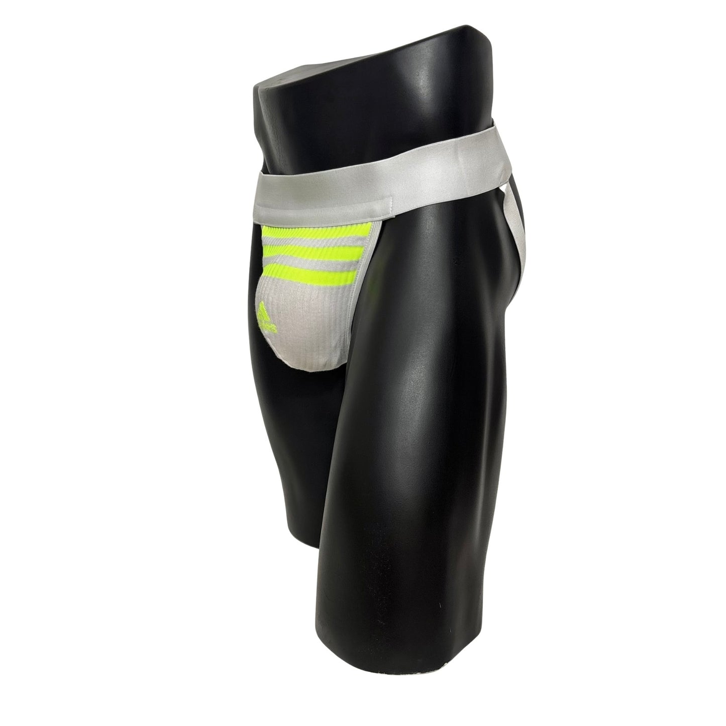 Adidas Three Stripes Sport Logo Neon Green Socks Jockstrap/Thong